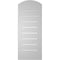 Ekena Millwork Arch Top Surface Mount PVC Gable Vent w/ 2"W x 2"P Brickmould Sill Frame, 12"W x 28"H GVPAR12X2803SN - alternate 2